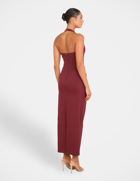 Diane Halter Neck Midi Dress